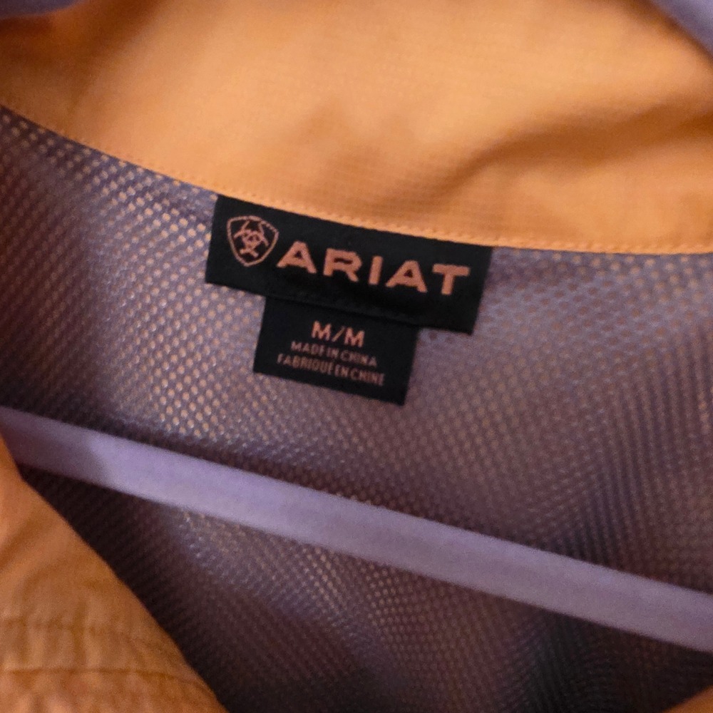 Ariat World Equestrian Games 2010 Event Staff Windbreaker Jacket Yellow Womens M - Picture 4 of 9